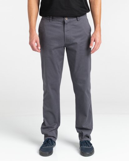 2 Howland Classic - Pantaloni Chino voor Uomo Black Z1PTC5ELF1 Element