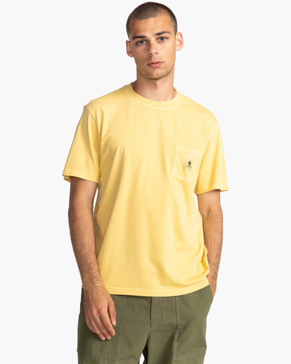 1 Basic Label - Camisa de manga corta Amarillo Z1SSI1ELF1 Element