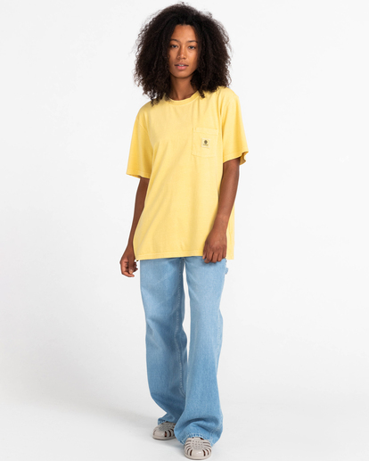 8 Basic Label - Short Sleeves T-Shirt Yellow Z1SSI1ELF1 Element