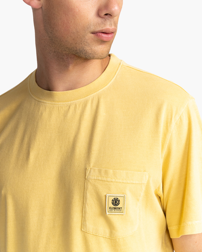 3 Basic Label - Camisa de manga corta Amarillo Z1SSI1ELF1 Element