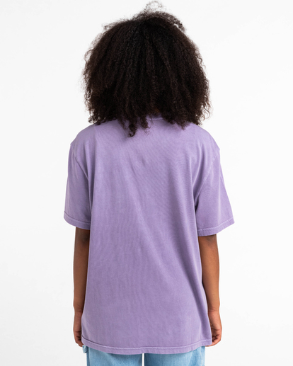 10 Basic Label - T-shirt manches courtes Violet Z1SSI1ELF1 Element