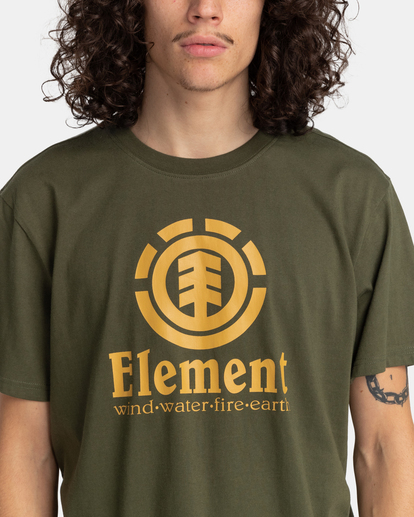 3 Vertical - Camiseta para Hombre Verde Z1SSI4ELF1 Element