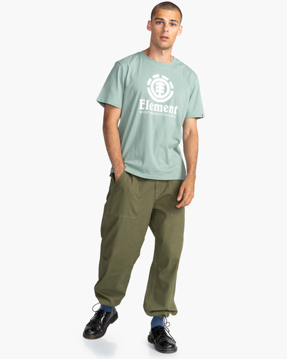 3 Vertical - T-shirt pour Homme Vert Z1SSI4ELF1 Element