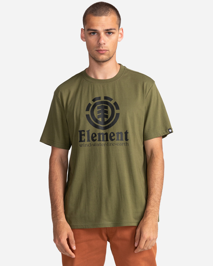 1 Vertical - T-shirt pour Homme Vert Z1SSI4ELF1 Element