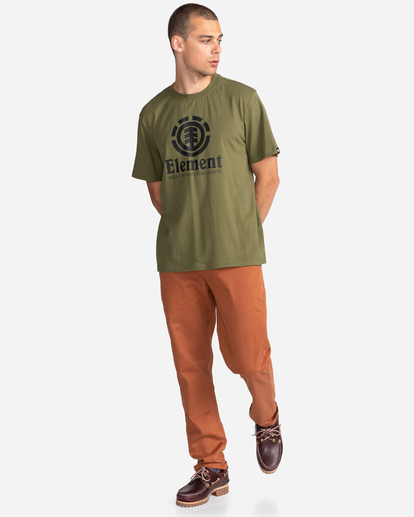 3 Vertical - Camiseta para Hombre Verde Z1SSI4ELF1 Element