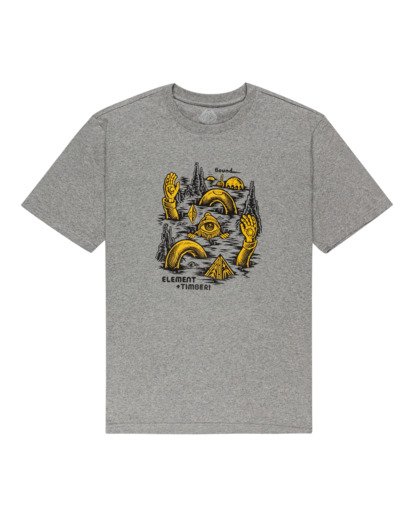 0 Cracks - T-Shirt for Men Gray Z1SSP1ELF1 Element