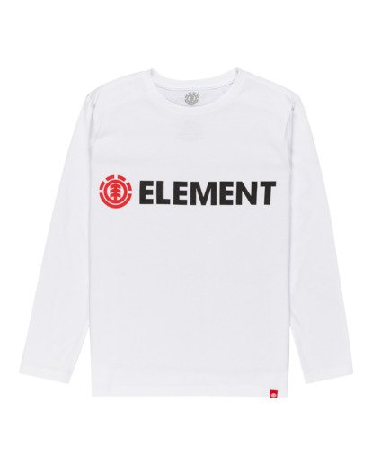 0 Blazin - T-shirt manches longues pour Garçon Blanc Z2LSB3ELF1 Element