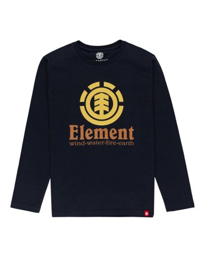 0 Vertical - Long Sleeve T-Shirt for Boys Grey Z2LSB4ELF1 Element