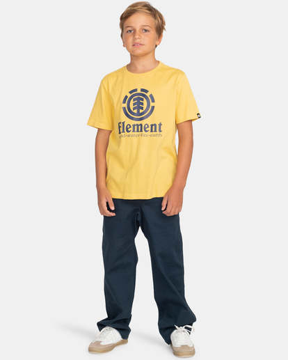 4 Vertical - T-Shirt for Boys Yellow Z2SSC8ELF1 Element