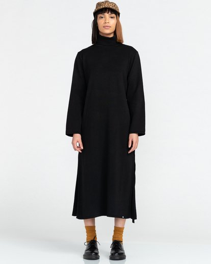 1 Olen - Maxi Dress for Women Black Z3DRC3ELF1 Element