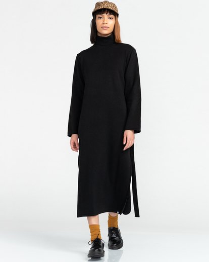 2 Olen - Maxi Dress for Women Black Z3DRC3ELF1 Element