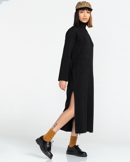 4 Olen - Maxi Dress for Women Black Z3DRC3ELF1 Element