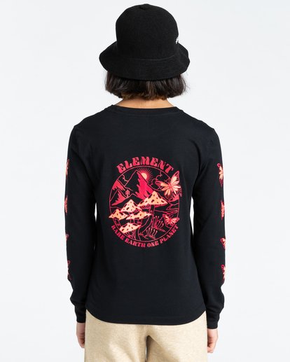 4 Nevso - Long Sleeve T-Shirt for Women Black Z3LSB1ELF1 Element