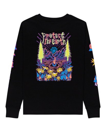 1 Karvel - Long Sleeve T-Shirt for Women Black Z3LSB2ELF1 Element