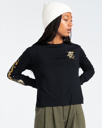 4 Transender - Long Sleeve T-Shirt for Women Black Z3LSB6ELF1 Element