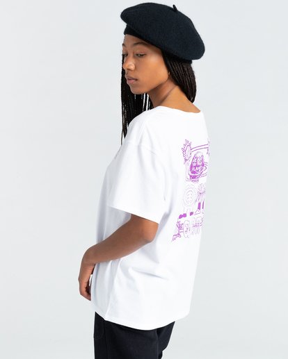 3 Uccello - T-Shirt for Women White Z3SSE4ELF1 Element