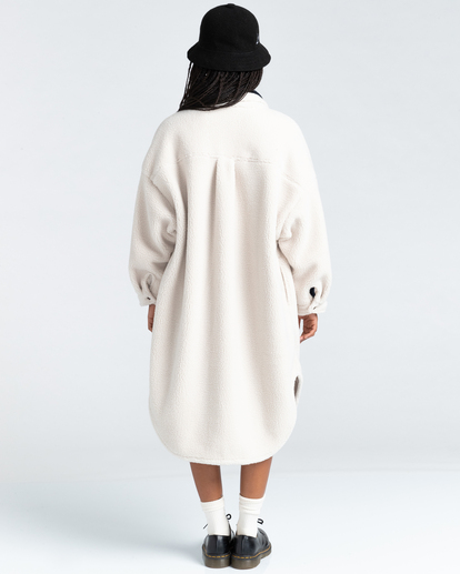 4 Manitoba Pile - Oversized Shirt for Women Beige Z3WAA2ELF1 Element