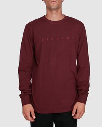 0 GYM LONG SLEEVE TEE Red 102051 Element