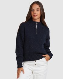 BOBBY HALF ZIP SWEATER Element