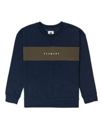 0 Boys' Sergio Crewneck Sweatshirt Blue ALBFT00138 Element