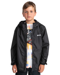 3 Boys' Alder Nano Hooded Windbreaker Jacket Blue ALBJK00108 Element