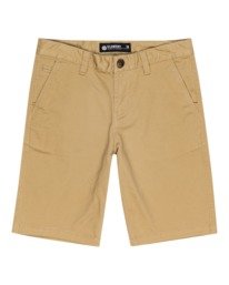 0 Boys' Howland Classic Slim Fit Chino Shorts Green ALBWS00102 Element