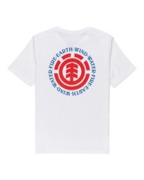 1 Boys' Seal Short Sleeve T-Shirt White ALBZT00164 Element