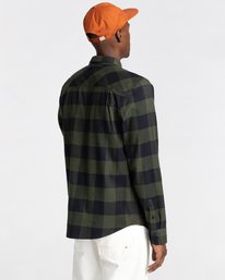 3 Tacoma Flannel Shirt Green ALYWT00121 Element