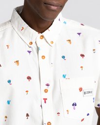 3 Shrooms Skyway Short Sleeve Shirt White ALYWT00123 Element