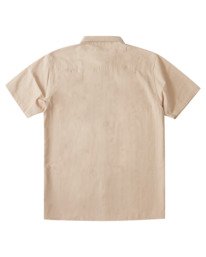 1 Passport Short Sleeve Button-Down Shirt Beige ALYWT00132 Element