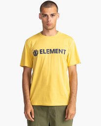 1 Blazin' Short Sleeve T-Shirt Yellow ALYZT00276 Element