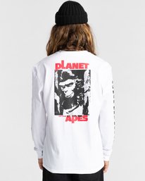 6 Planet of the Apes Surge Long Sleeve T-Shirt White ALYZT00387 Element