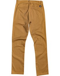 1 Boys' Howland Slim Straight Fit Chino Pants Brown B3183EHO Element