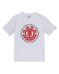 0 Boys' Seal T-Shirt White B400TESE Element