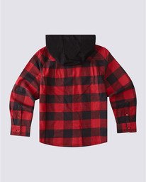 1 Boys’ Tacoma 2C Hooded Flannel Red B5553ETH Element