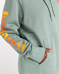 7 Kass - Sweat à capuche pour Homme Vert C1HOB7ELP2 Element