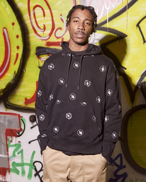 1 Public Enemy x Element Polka - Kapuzenpulli für Männer Schwarz C1HOC3ELP2 Element