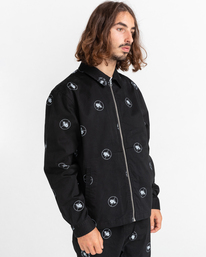 2 Public Enemy x Element Polka - Veste sportswear zippée pour Homme Noir C1JKD2ELP2 Element