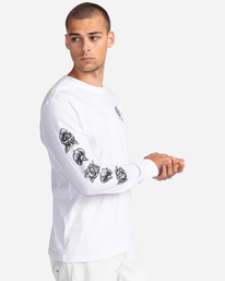 3 Bloom - Long Sleeve T-Shirt for Men White C1LSB2ELP2 Element