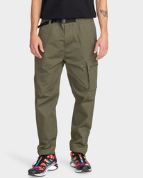 2 Howland Travel - Pantaloni Cargo da Uomo Green C1PTB8ELP2 Element