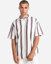 1 Lux Verita - Camisa de manga corta para Hombre Blanco C1SHC3ELP2 Element