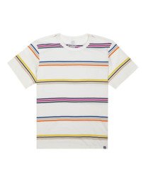 0 Willow Stripe - Camiseta de manga corta para Hombre Blanco C1SSJ1ELP2 Element