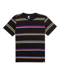 0 Willow Stripe - Camiseta de manga corta para Hombre Negro C1SSJ1ELP2 Element