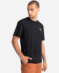 3 Iota - Short Sleeve T-Shirt for Men Black C1SSL9ELP2 Element