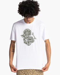 2 Hail - Camiseta de manga corta para Hombre Blanco C1SSM6ELP2 Element