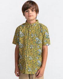 1 Garden - Chemise manches courtes pour Garçon 8-16 ans Jaune C2SHA1ELP2 Element