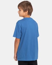 4 Basic Label - Short Sleeve T-Shirt for Boys 8-16 Blue C2SSD1ELP2 Element