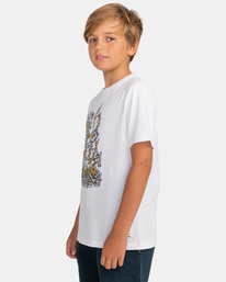 3 The Dance - Short Sleeve T-Shirt for Boys 8-16 White C2SSD9ELP2 Element