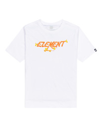 0 Pusher - T-Shirt für Jungen 8-16 Weiss C2SSF2ELP2 Element