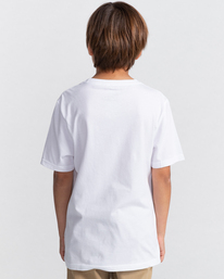 3 Pusher - Short Sleeve T-Shirt for Boys 8-16 White C2SSF2ELP2 Element